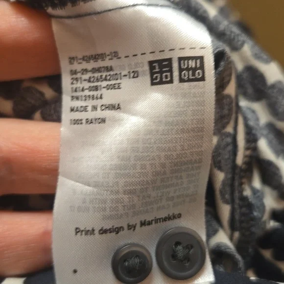 Marimekko For Uniqlo Rayon Jumpsuit Sz L - Picture 7 of 7